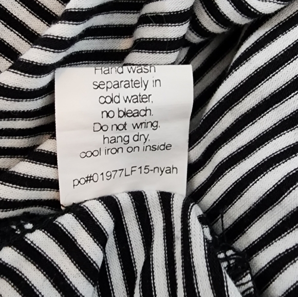 [1X] Nyah Black & White Stripe Tank Dress - Picture 10 of 10